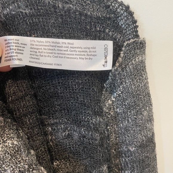 Eileen Fisher Open Front Mohair Blend Cardigan M - Picture 7 of 9